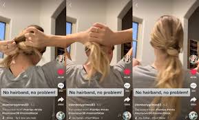 Try using a hair bungee or making your own. I Tried The No Hair Tie Ponytail Hair Hack From Tiktok