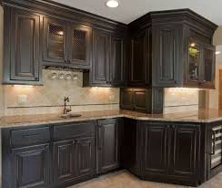 Kit Cabinets Black With Distressed Finish Distressed Kitchen Cabinets Distressed Kitchen Black Kitchen Cabinets