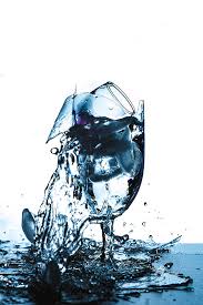 Woman sick person hold glass. Breaking Glass Of Water Photograph By Dean Bernard
