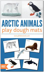 Arctic Animals Play Dough Mats Arctic Animals Preschool Arctic Animals Preschool Playdough Mats
