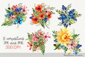 This summery card has a slightly 60's, 70's flower power look to it. Composition Flower Power 5 Isolated Grafik Von Anes Art Creative Fabrica