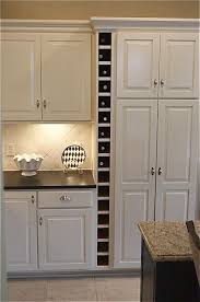 Wine Shelf We Could Do This Between The Fridge And The Wall Built In Wine Rack Home Remodeling Kitchen Remodel
