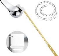 NALACAL Front Mount Toilet Handle, Toilet Handle Replacement Kit, Universal  Toilet Flush Handle, Zinc Alloy Toilet Tank Trip Lever with H2 Brass Arm,  ...