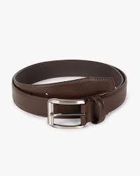 Leather Belt With Buckle Closure