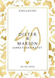 Das feuer der liebe hält und trägt immer noch. Jubilaumskarte Zum 40 Hochzeitstag Mit Goldenen Blattern Jubilaumskarten Jubilaumskarten Jubilaum Hochze Hochzeitstag 40 Jahre Hochzeitstag Rubinhochzeit