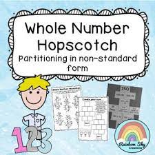 Whole Number Hopscotch Partitioning In Non Standard Form This Pack Is Designed For Students To Practice Their W Student Skills Place Value Game Place Values