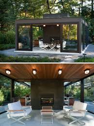 A Glass House In The Garden Glass House Pool Houses House Design