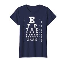 amazon com funny prank blurry eye chart exam t shirt clothing