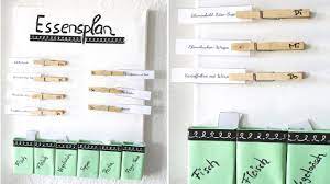 Diy sachen diy und selbermachen diy basteln wochenplan essen haushalt organisieren speiseplan wochenplan essensplaner familienplaner von zaubergaudi auf dawanda.com. Essensplaner Selber Machen Schone Diy Idee Fur Den Haushalt Youtube