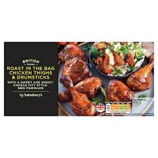 Beer can chicken on gas grill. Sainsbury S Kansas Bbq Chicken Thighs Drumsticks Roast In The Bag 600g Sainsbury S
