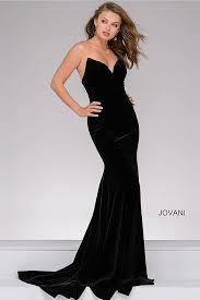Jovani Dress 40786 Jovani Black Strapless Prom Wedding Guest Dress 40786 Prom Dresses Jovani Prom Dresses Dresses