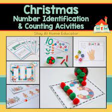 25 common core standards addressed: Christmas Number Identification And Counting Activities For Preschoolers Stay At Home Educator