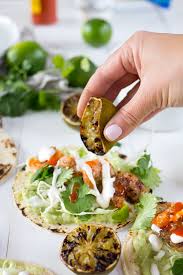 Grilled Shrimp Tacos With Avocado Crema Freutcake