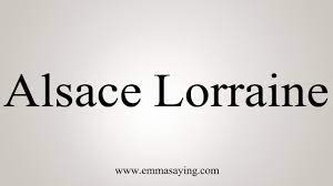 The adjective 'alsatian', derived from 'alsace', is used to describe, for example, food from this region. How To Say Alsace Lorraine Youtube