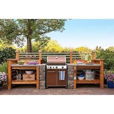 outdoor grill station