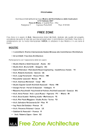 FREE ZONE - professione Architetto