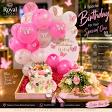 Birthday Cake & Flower Hamper product image