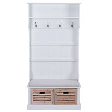Jede 149,00 eur* details trendteam garderobe schuhschrank schuhkommode amanda, 91 x 42 x 38 cm in korpus weiß, front weiß 1 x massive. Garderobe Mit Sitzbank Weiss Landhaus