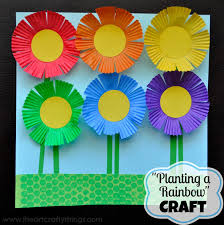 Planting A Rainbow Flower Craft Rainbow Crafts Spring Crafts For Kids Preschool Crafts