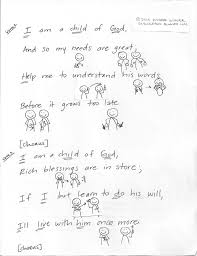 Primary Singing Time Chorister Ideas I Am A Child Of God