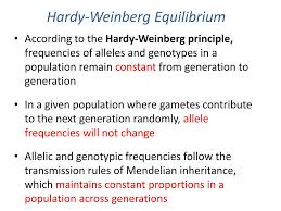 Conditions happen to be really good this year for breeding and next year there are 1,245 offspring. According To The Hardy Weinberg Principle Genetic Equilibrium Ekbooks Org