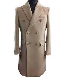 Mens suitsupply double breasted coat jacket camel cashmere beige size 40 50 l. Men S Winter Wool Double Breasted Long Overcoat Beige
