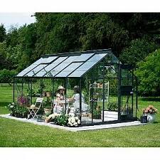 Serre De Jardin 12 1m Sup2 Anthracite Et Verre Horticole Junior Juliana En 2020 Serre Jardin Maison Verte Jardins