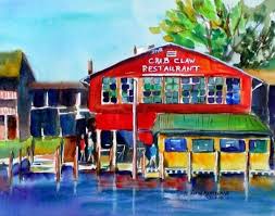I Must Add This To My Wall At Home Great Painting Of The Best Crab Place In St Michael S Marylan Travel Gallery Wall Saint Michaels Maryland Great Paintings