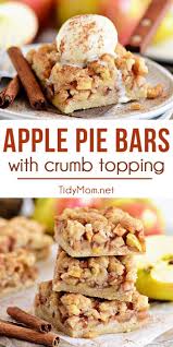 Apple Pie Bars With Crumb Topping Recipe Apple Pie Bars Apple Pie Bars Recipe Pie Bar Recipes