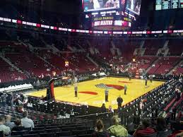 moda center section 216 row m seat 18 portland trail