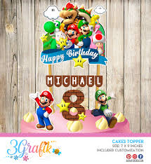 Experience the world of cake decorating like never before with cake central magazine! Super Mario Bros Cake Topper Printable Mario Bros Cake Toppers