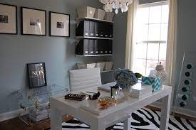 The dark blue colour in combination with (light) wood, gives the room air. Blue Grey Paint Colors Contemporary Den Library Office Benjamin Moore Smoke