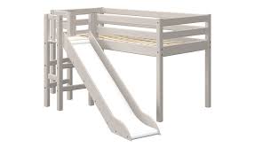 Ein kinderhochbett mit rutsche ist in den unterschiedlichsten designs erhältlich. Flexa Halbhohes Bett Mit Rutsche Flexa Classic Kiefer Grau