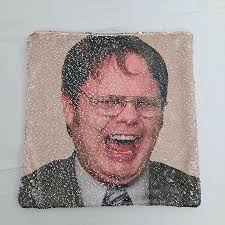 Top dwight schrute mermaid pillow Free Shipping