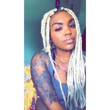 Black And Platinum Blonde Box Braids Platinum Blonde Jumbo Box Braids I Did On Myself Poeticjusticebraids Blackhair Jumboboxbraids Braid Styles For Girls Natural Hair Styles Hair Styles