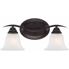 Volume Lighting Trinidad 2 Light Indoor Antique Bronze Bath Or Vanity Wall Mount With Alabaster Glass Bell Shades V5232 79 The Home Depot Vanity Lighting Bronze Vanity Lighting Volume Lighting