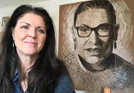 A portrait of RBG done by an art teacher at City of Portland, Maine's  Portland High School was recently featured in the national news media!  Learn more about talented Portland Public Schools