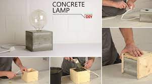 Prep and prime your lamp base. Diy Concrete Lamps
