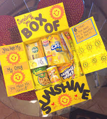 Birthday Care Package Ideas For College Students Box Of Sunshine Care Package For Spring Or Summer Birthday Care Packages Military Care Package College Care Package