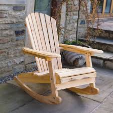 Www Trueshopping Co Uk Garden Patio Wooden Adirondack Rocking Chair Wooden Rocking Chairs Wooden Garden Chairs Outdoor Rocking Chairs