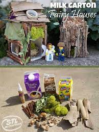 Kids Love Milk Carton Fairy Houses Fairy House Diy Fairy Garden Diy Kids Fairy Garden