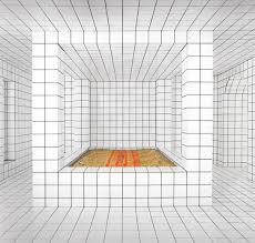 Jean Pierre Raynaud Bed Maison Carrelage Blanc Baldaquin