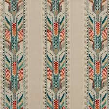 Lee Jofa Kravet Southwest Ikat Stripes Embroidered Fabric 10 Yards Beige Teal Multi Teal Fabric Fabric Patterns Pattern