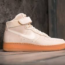 The air force is a range of athletic shoes made by nike that began with the air force 1 and went on to include the air force 2, air force 3, air force sts, air force 5, air force xxv and air force 09. Men S Shoes Nike Air Force 1 High 07 Lv8 Suede Muslin Muslin Gum Med Brown Footshop