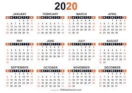 Doesn't get easier than that. Free 2020 Free Printable Calendar Templates