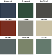 Steel Fencing Colourchart Colourbond Steel Metroll Newcastle