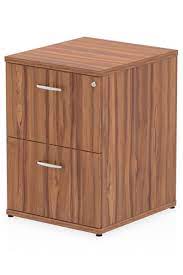 Walnut crist 2 drawer vertical filing cabinet. Walnut Two Drawer Office Filing Cabinet Lockable Nova