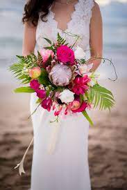 Your bridal flowers are such an important part of your wedding day, so it's important to pick a type of bouquet that will complement your overall look and theme. Tropical Flower Bouquet Wedding Off 79 Buy
