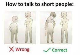How to talk with short people wrong wrong correct tag your. 16 Tips For Talking To Short People That You Didn T Know You Needed