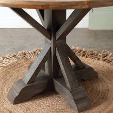 Height is also an essential aspect of this type of table since it is usually a rather large one. Modern Farmhouse Round Dining Table Piq Creative Living Interior Decorator